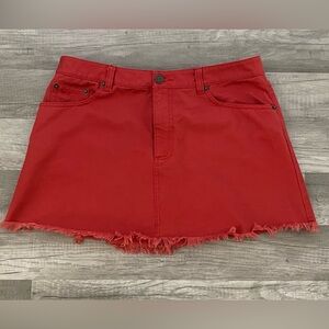 MARC JACOBS raw edge mini skirt, size 10.